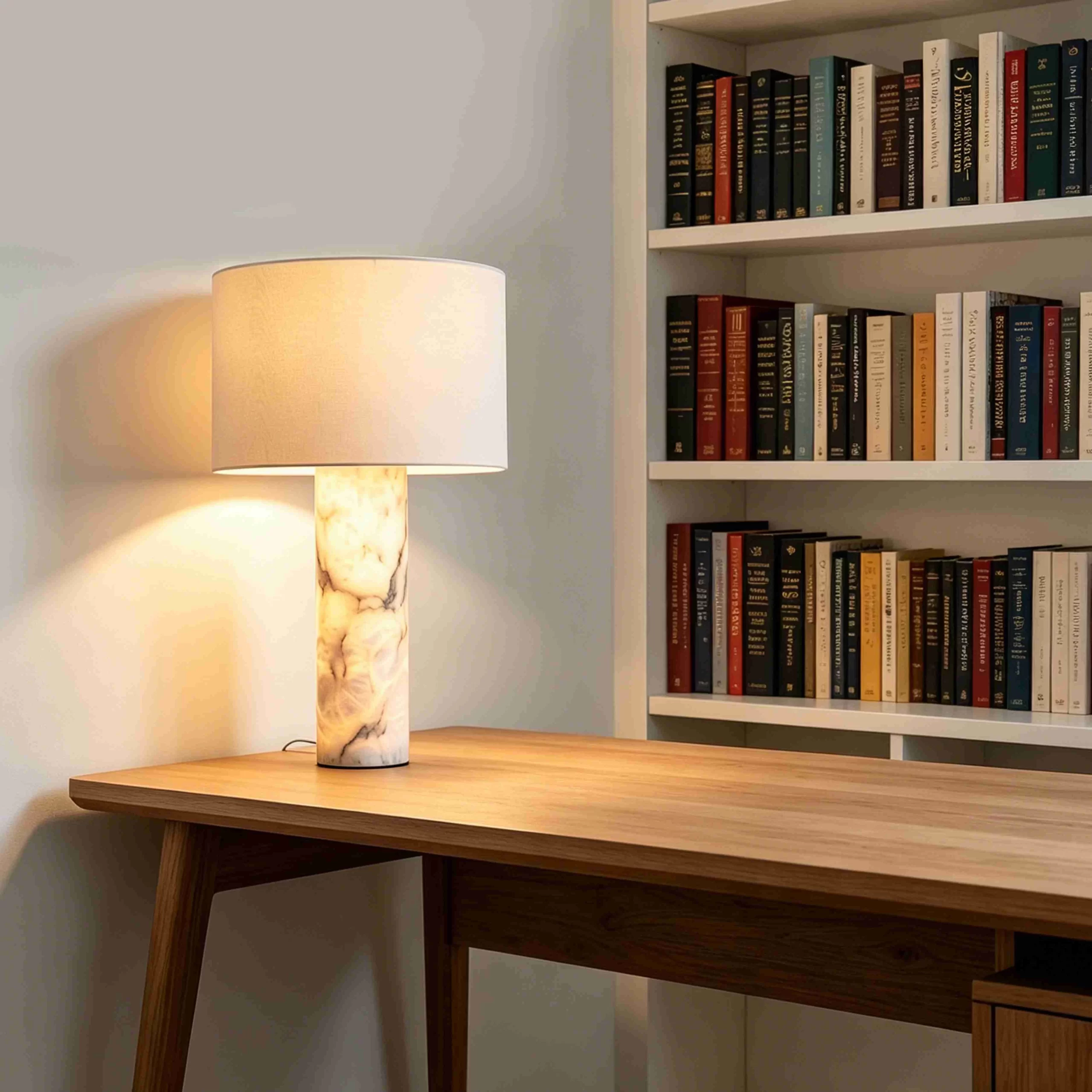 Rivage Lisse Table Lamp 6″ - 6″, Polished Nickel