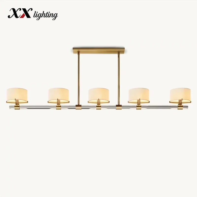Truman Linear Chandelier 54 inch - 72″, Polished Nickel
