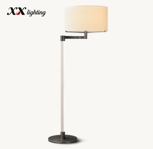 Truman Task Floor Lamp - 30½″, Polished Nickel
