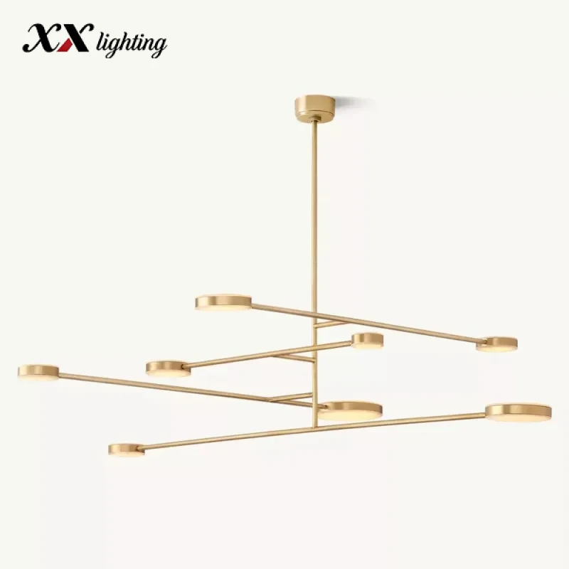 Alexander Mobile Chandelier 36 inch - 71¾″, Polished Nickel