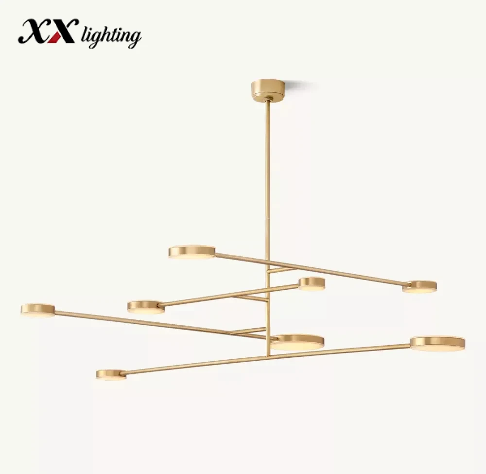 Alexander Mobile Chandelier 36 inch - 71¾″, Polished Nickel