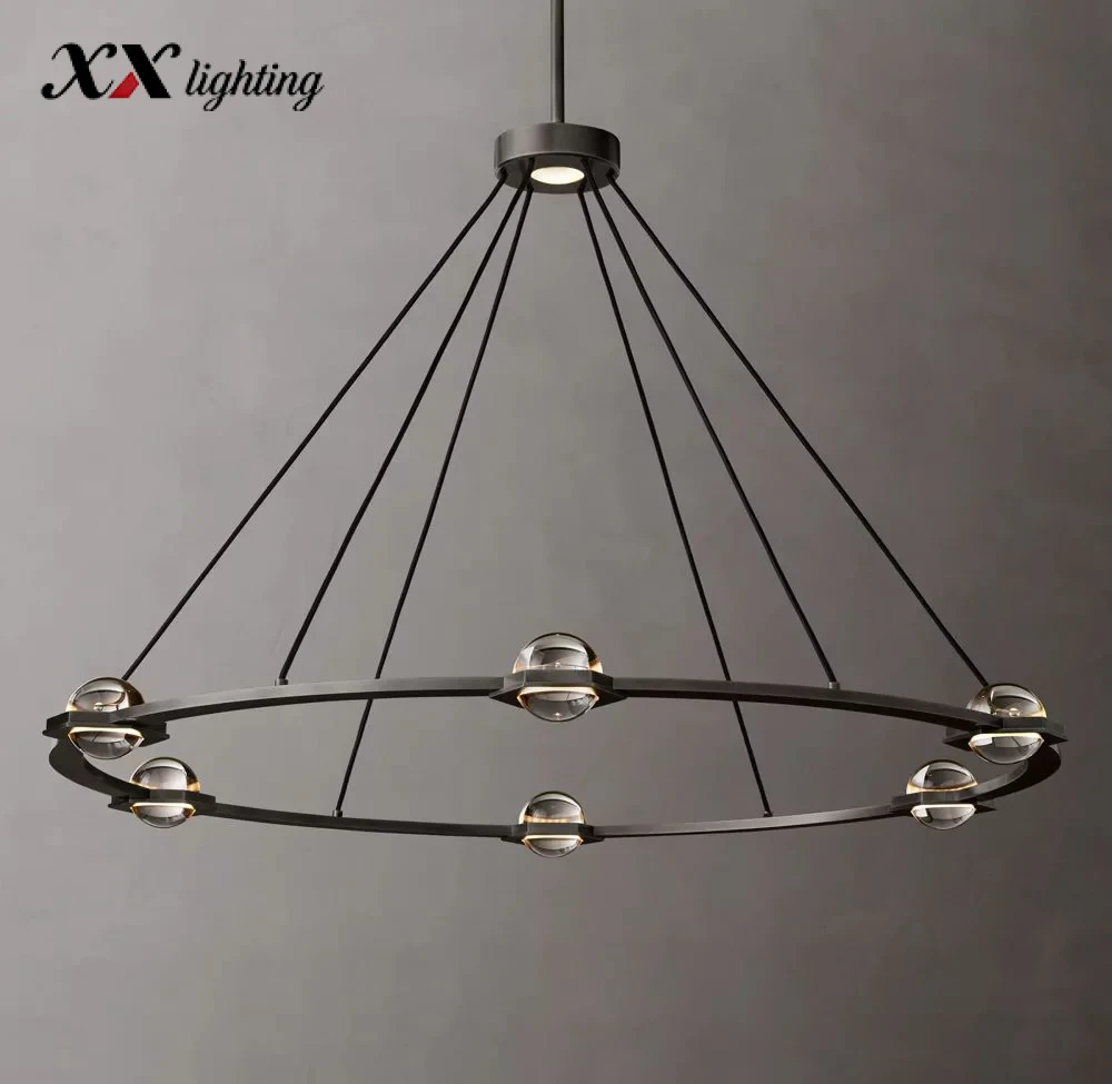 Éclatant Round Chandelier 60 inch - 60″, Lacquered Burnished Brass