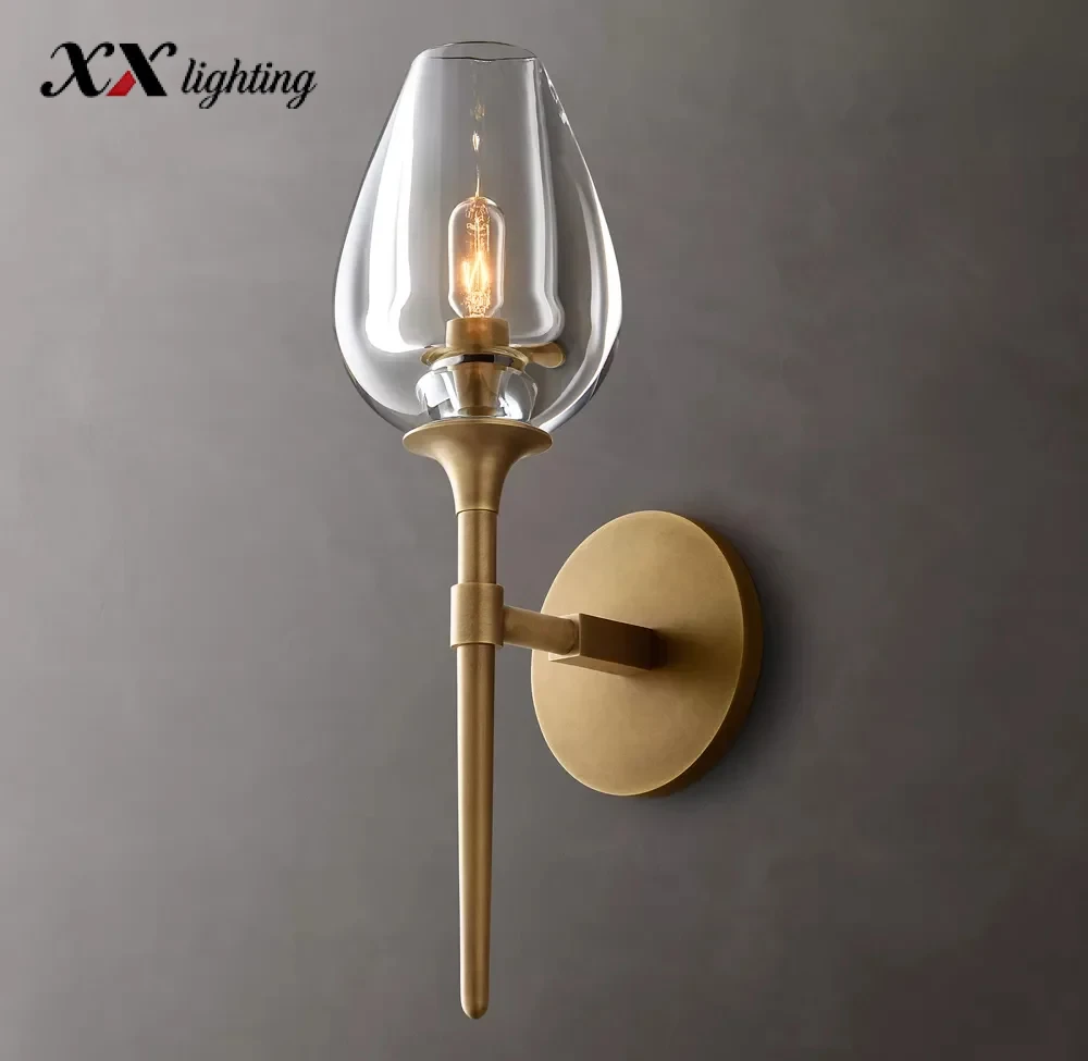 Tulip Single Sconce 5 inch - 5″, Satin Nickel
