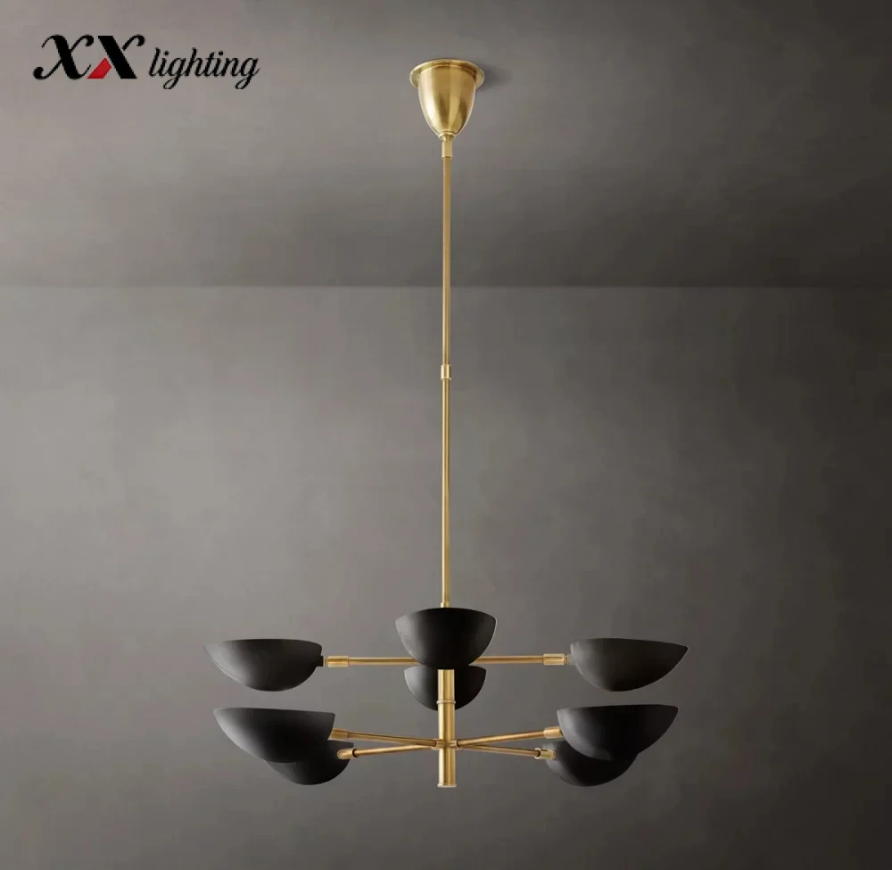 Graphic Chandelier 38 inch - 38", White