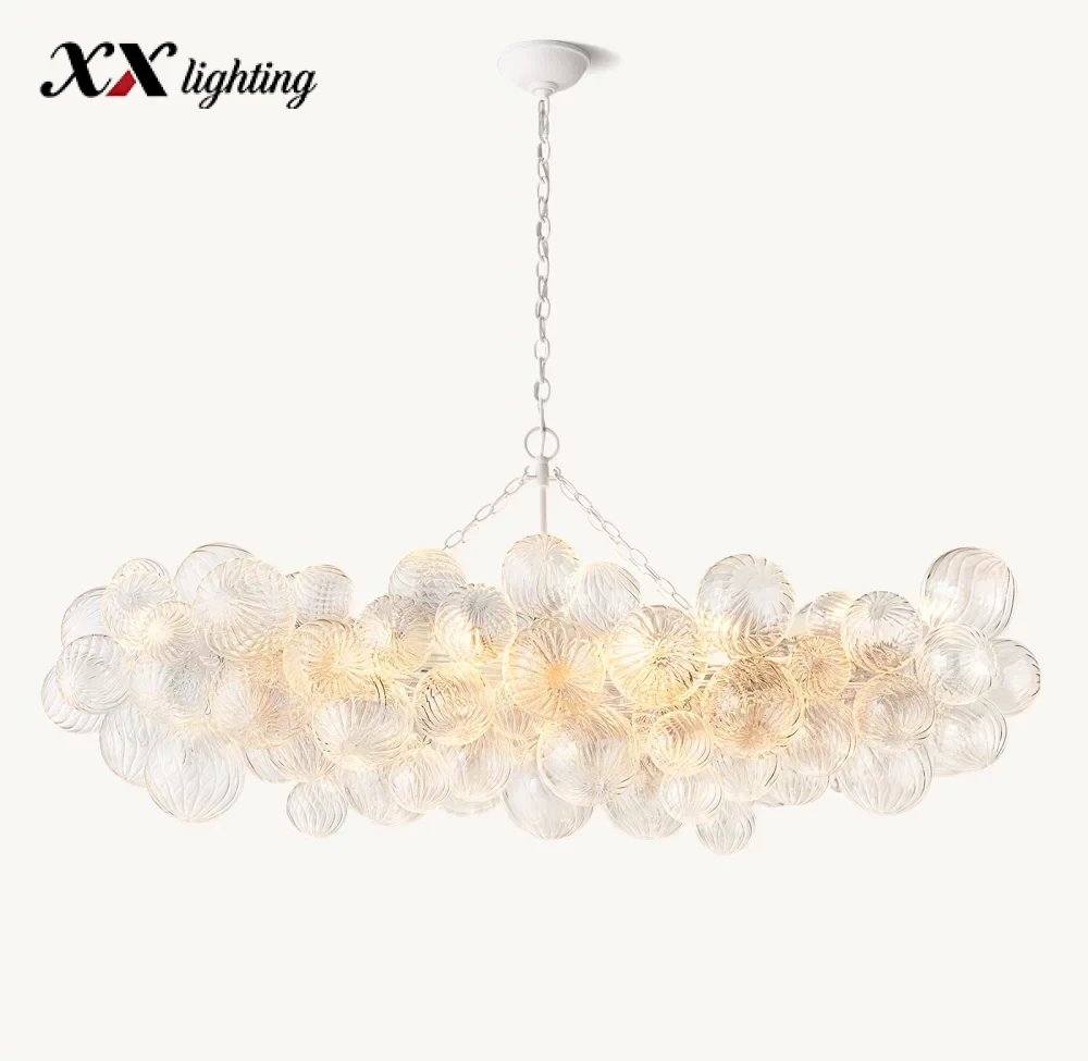 Talia Linear Chandelier 51 inch - 63¼", Plaster