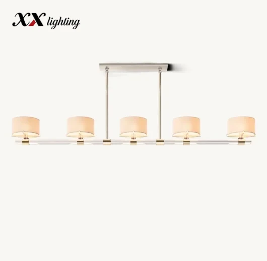 Truman Linear Chandelier 54 inch - 72″, Polished Nickel