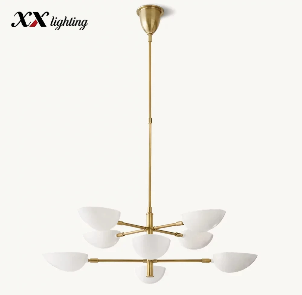 Graphic Chandelier 38 inch - 38", White