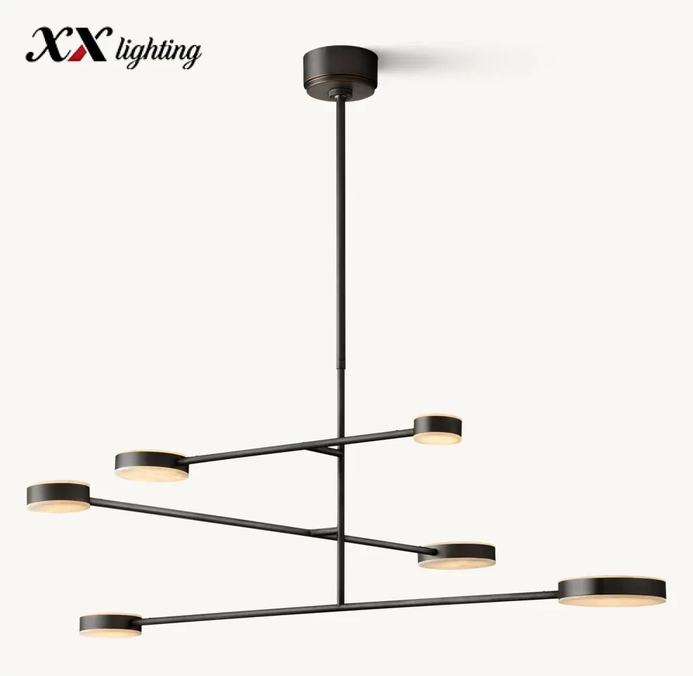 Alexander Mobile Chandelier 36 inch - 46″, Polished Nickel