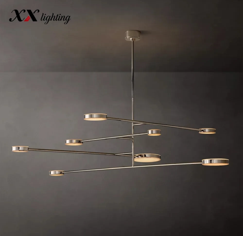 Alexander Mobile Chandelier 36 inch - 71¾″, Polished Nickel