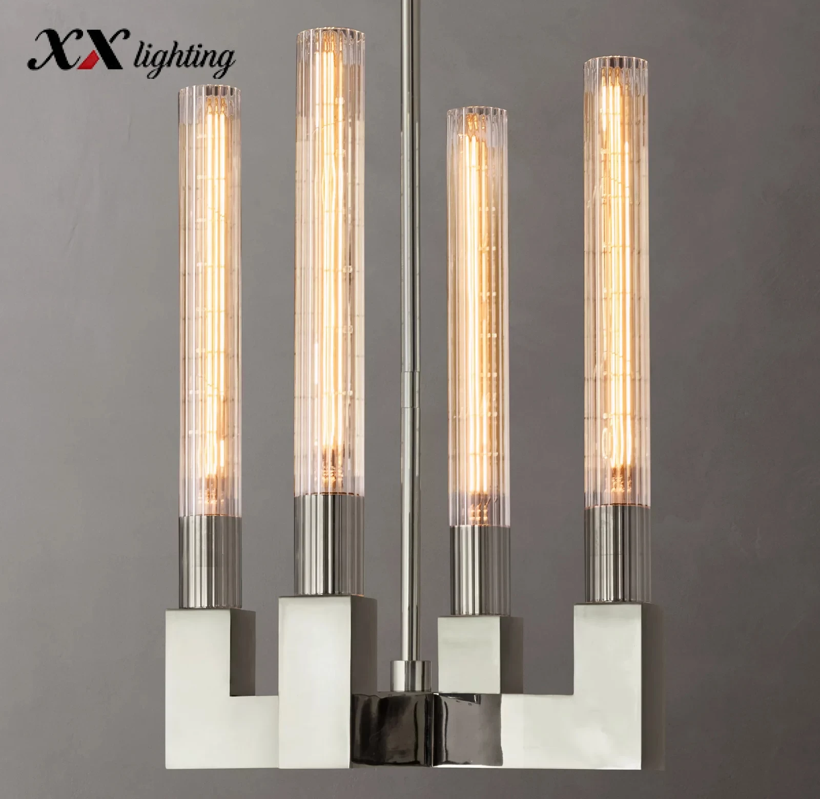 Cannele Pendant Light - 12¼″, Polished Nickel