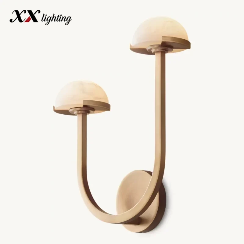 Pedra Double Sconce - Left - 12¼″, Polished Nickel