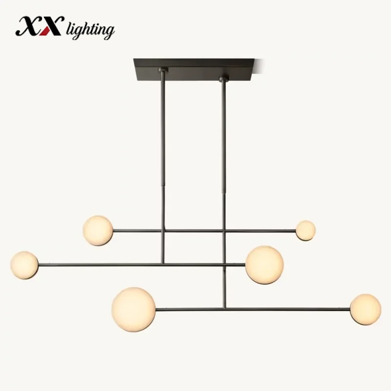 Alexander Linear Chandelier 54 inch - 54″, Polished Nickel