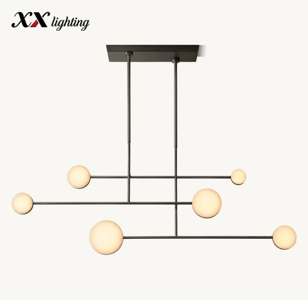 Alexander Linear Chandelier 54 inch - 54″, Polished Nickel