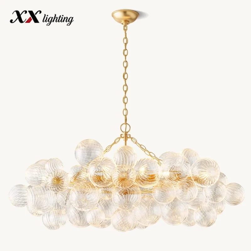 Talia Linear Chandelier 51 inch - 51", Plaster