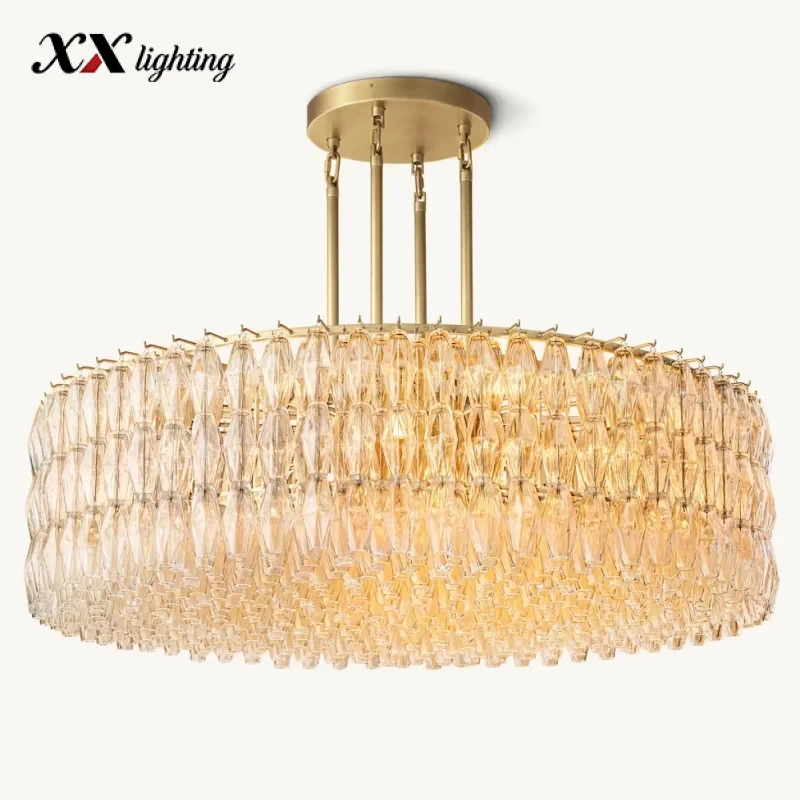 Chiara Clear Glass Round Chandelier