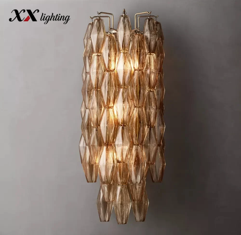 Chiara Clear Glass Grand Sconce 12 inch