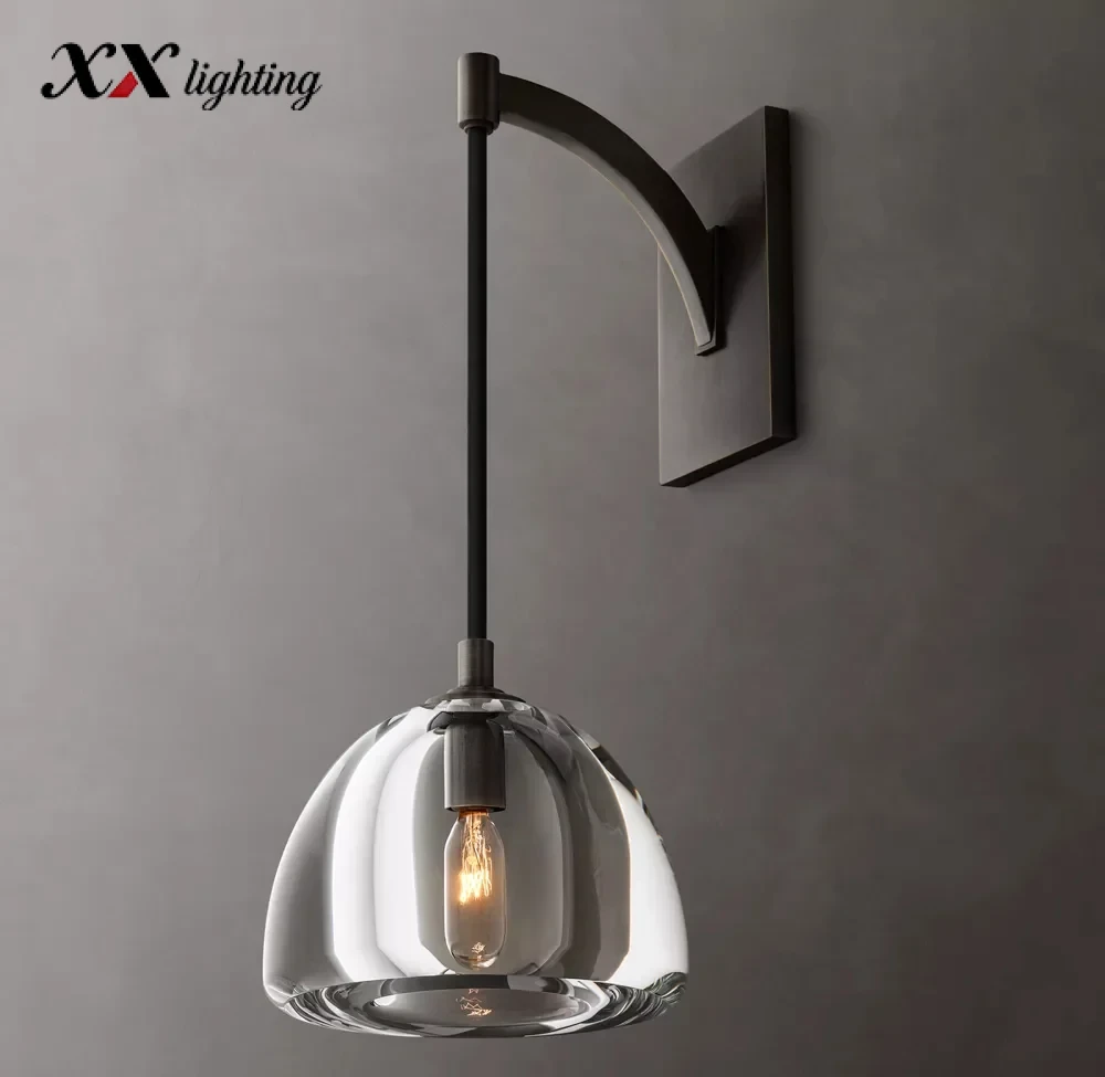 Hemisphere Sconce 7 inch - 7″, Satin Nickel