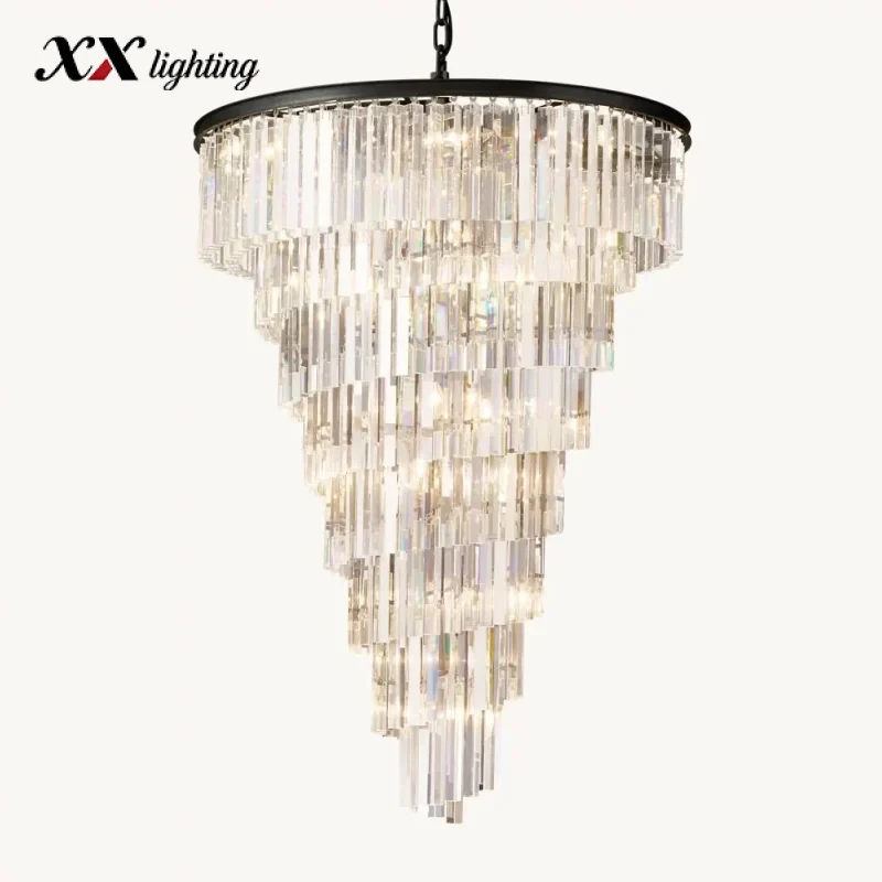 Helix Chandelier - 36½″, Bronze