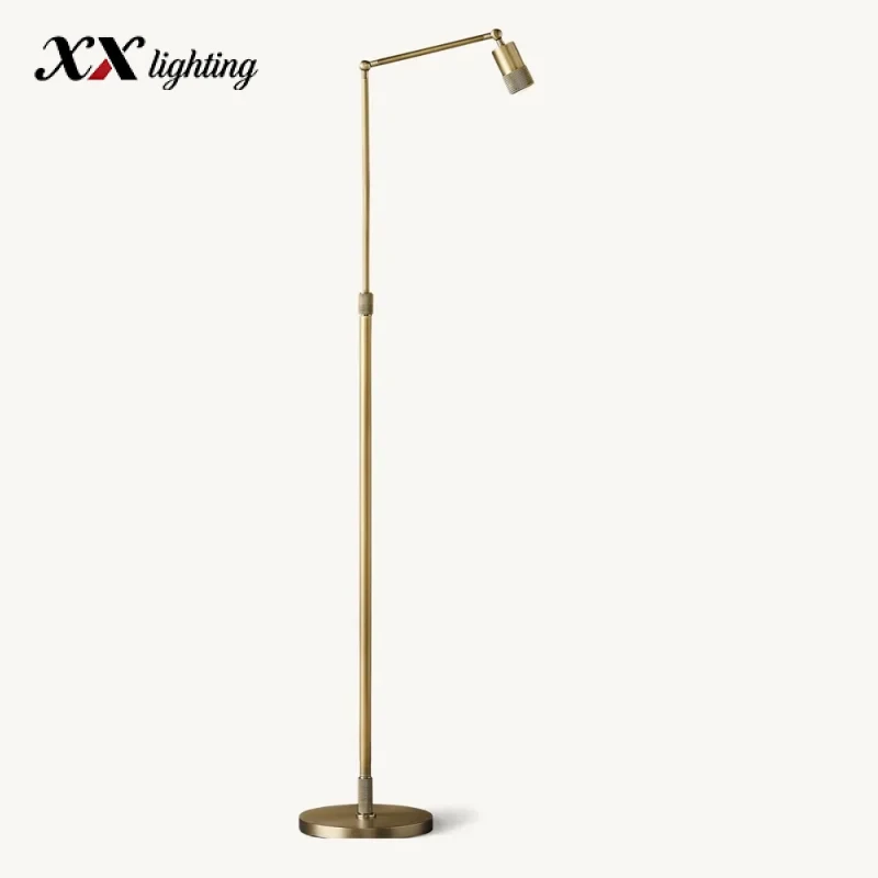 Utilitaire Task Floor Lamp - 17½″, Polished Nickel