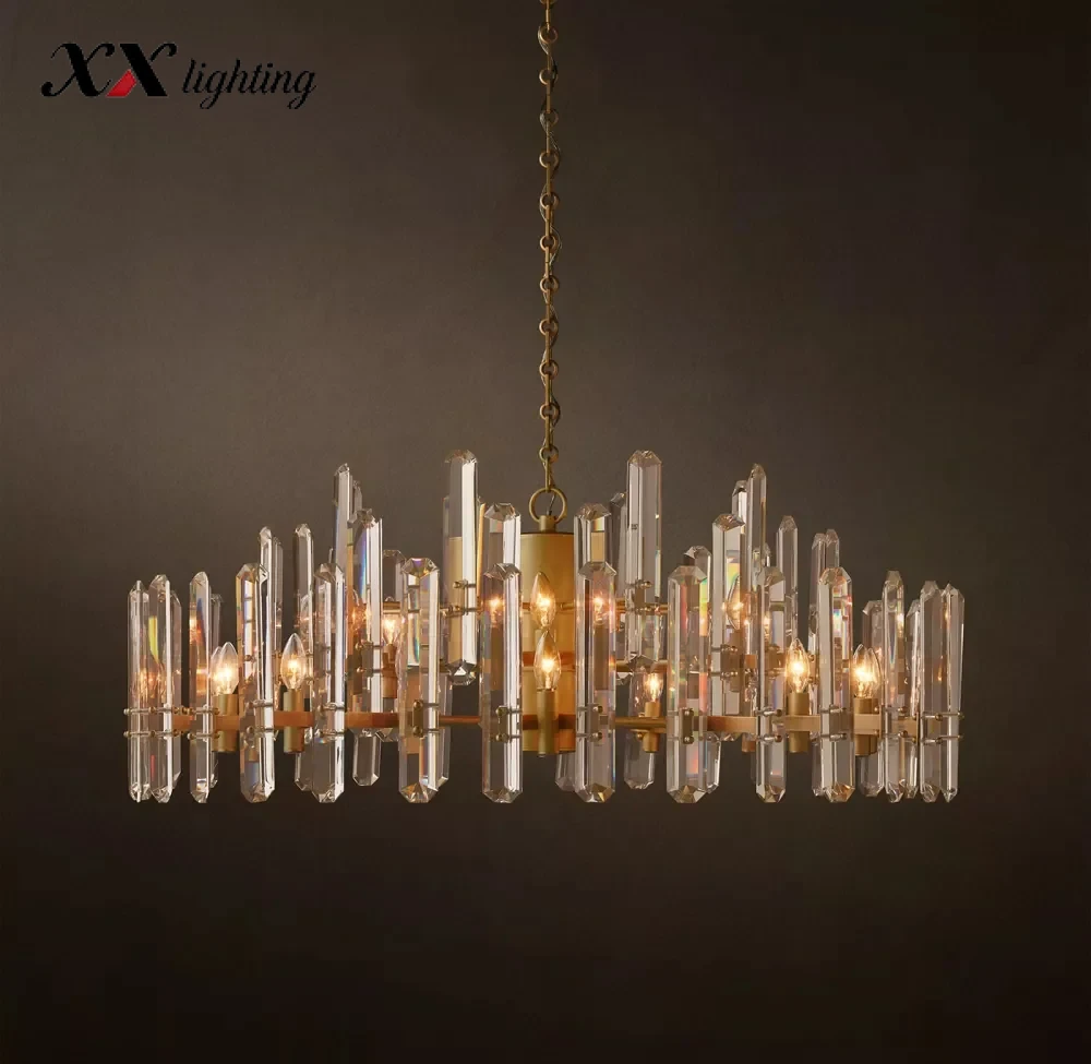 Bonnington Round Chandelier - 48", Polished Nickel