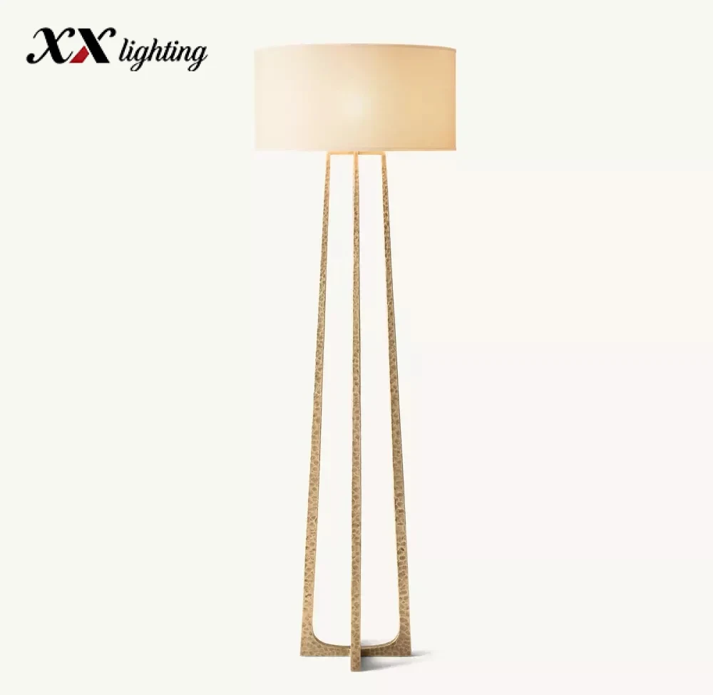 Wright Floor Lamp 24 inch - 24″, Hammered Pewter