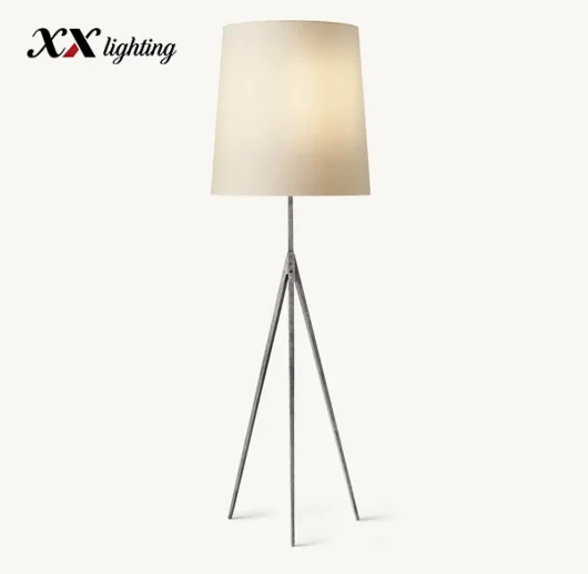 Wright Floor Lamp 24 inch - 25½ ″, Hammered Pewter