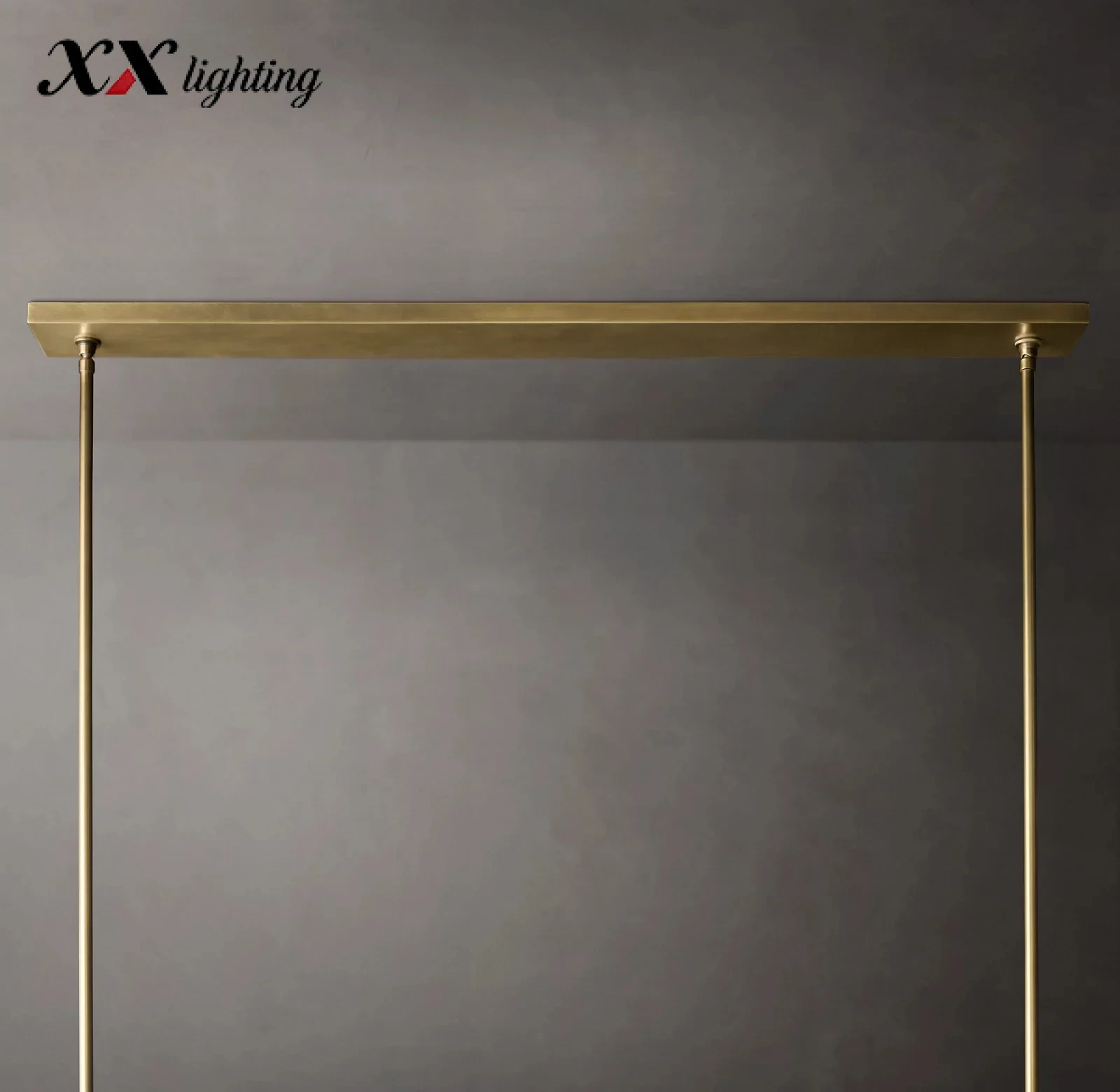 Pauillac Fabric Shade Linear Chandelier 49 inch - 49", Polished Nickel