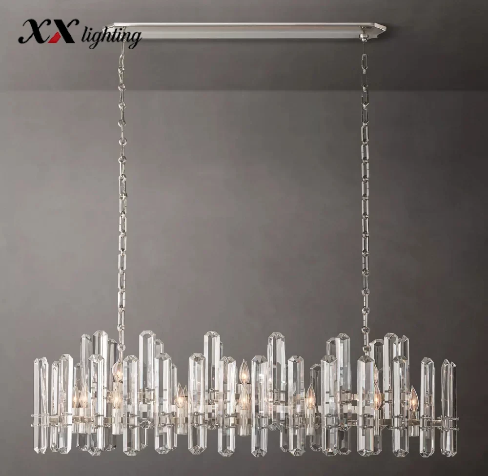 Bonnington Linear Chandelier 54 inch - 54", Polished Nickel