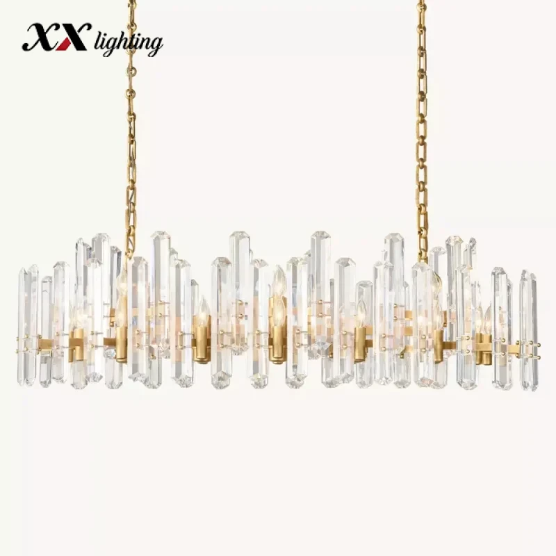 Bonnington Linear Chandelier 54 inch - 54", Polished Nickel