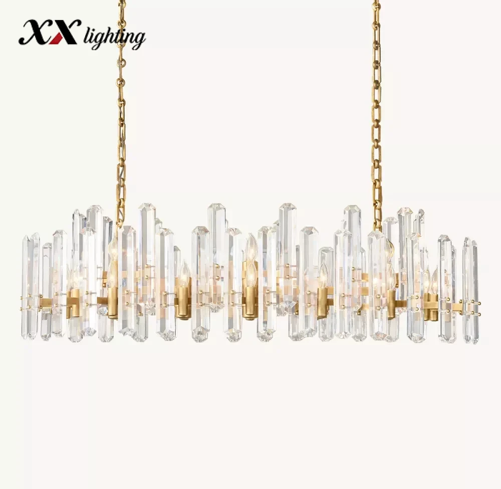 Bonnington Linear Chandelier 54 inch - 54", Polished Nickel