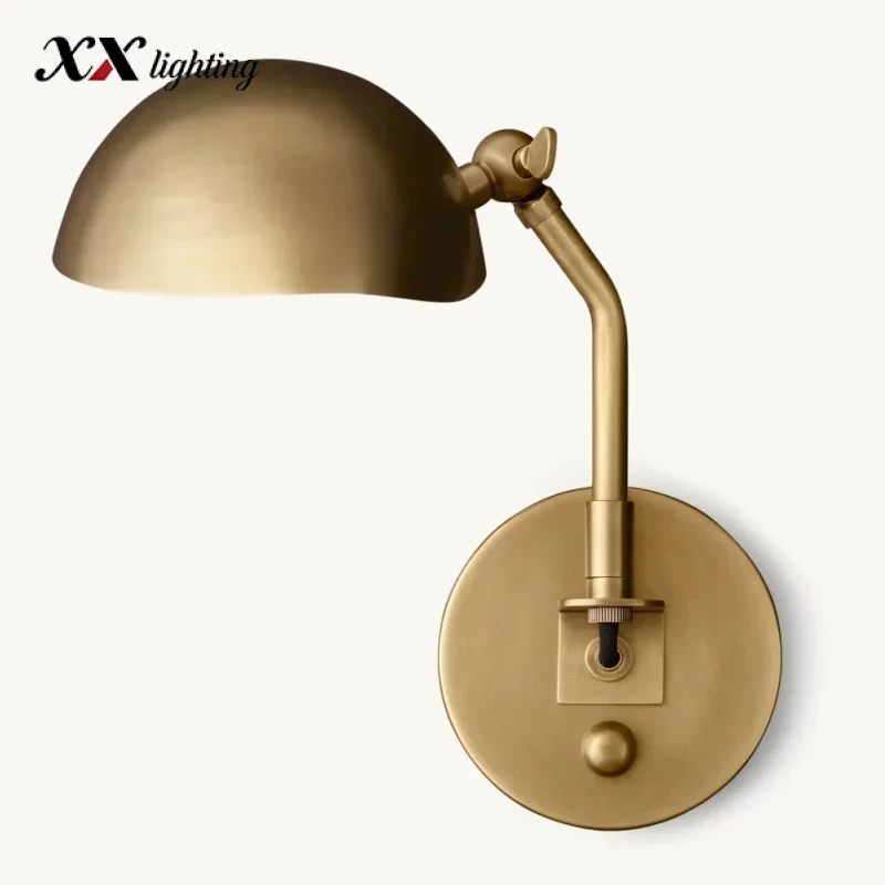 Convessi Sconce - 6¾″, Lacquered Burnished Brass