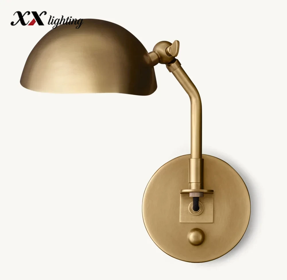Convessi Sconce - 6¾″, Lacquered Burnished Brass