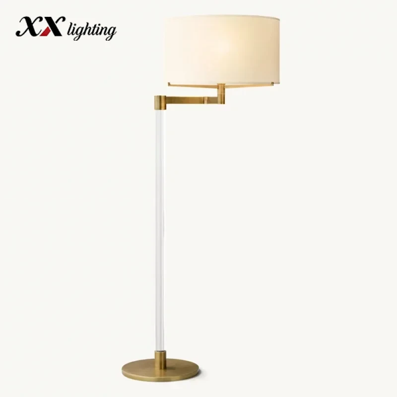 Truman Task Floor Lamp - 30½″, Polished Nickel