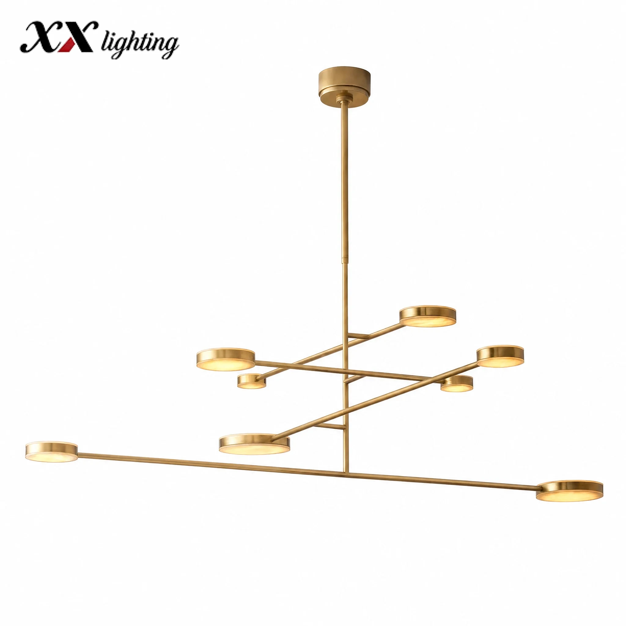 Alexander Mobile Chandelier 36 inch - 60″, Polished Nickel