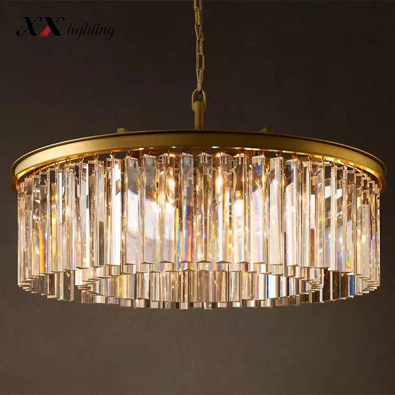 Rhys Round Chandelier - 31½", Polished Nickel
