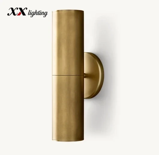 Champeaux Linear Sconce - 4½″, Lacquered Burnished Brass