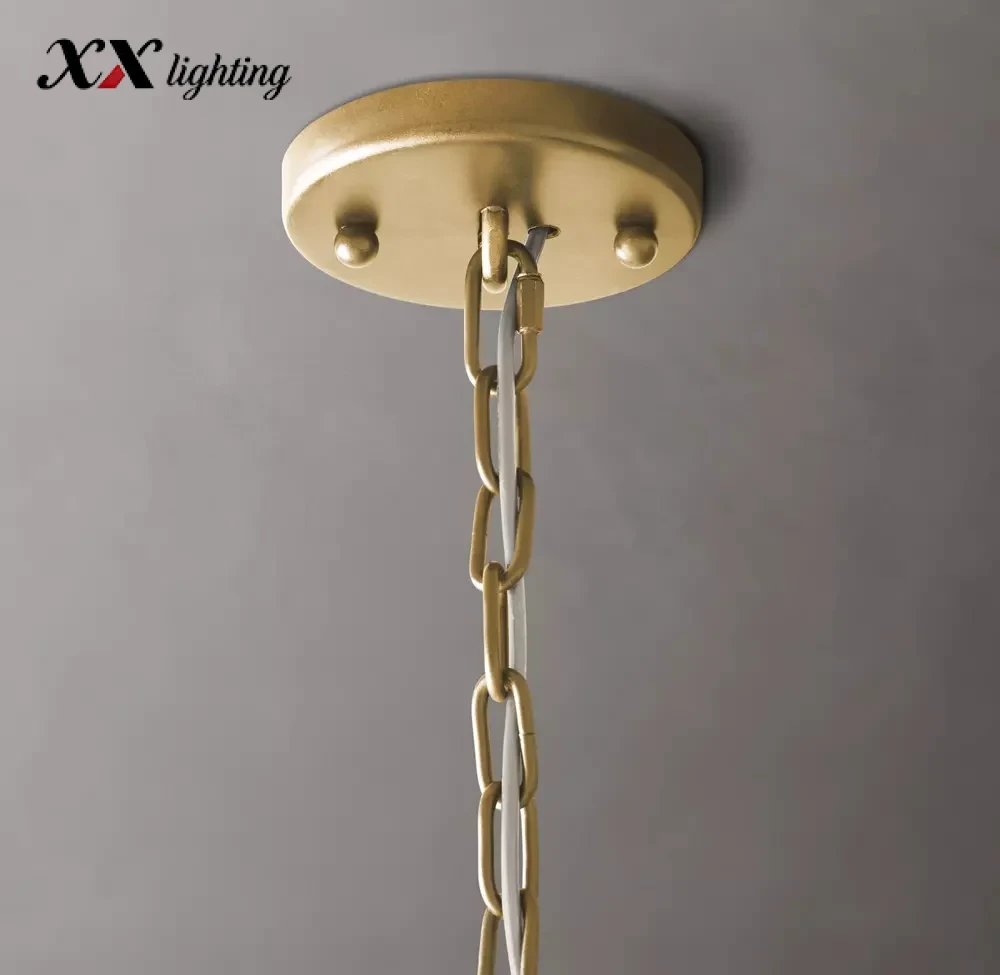 1920S Odeon Square Chandelier - 21¼″, Polished Nickel