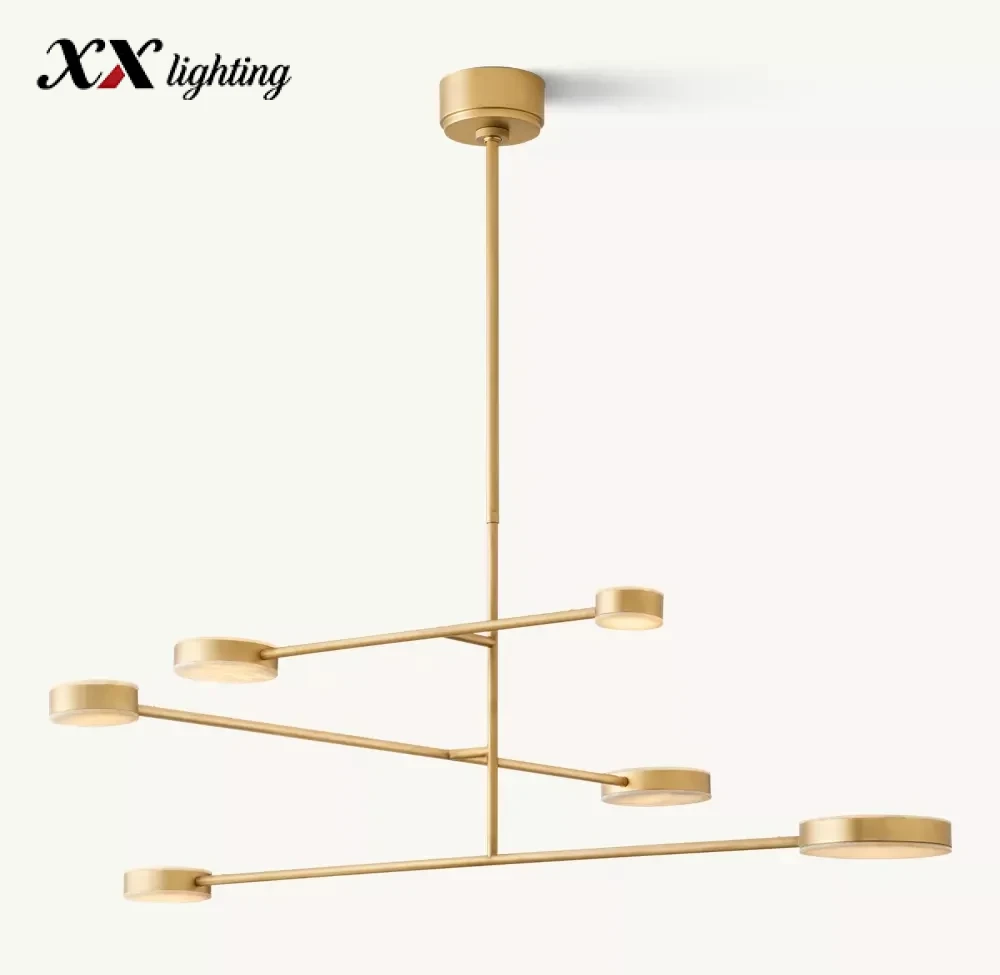Alexander Mobile Chandelier 36 inch - 46″, Polished Nickel