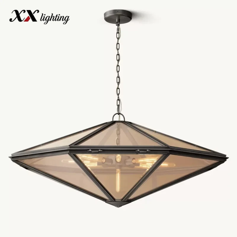 Helena Chandelier 36 inch - 48", Lacquered Burnished Brass