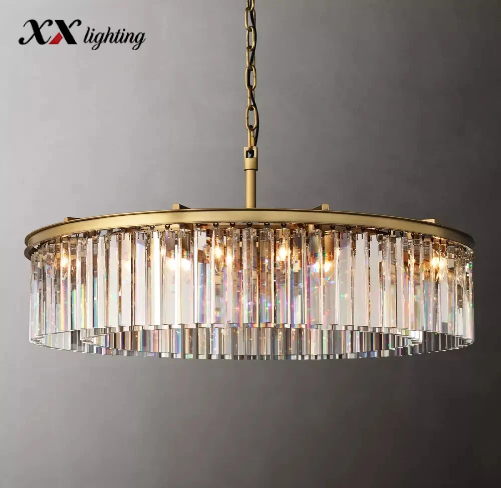 Rhys Round Chandelier - 43¼", Polished Nickel
