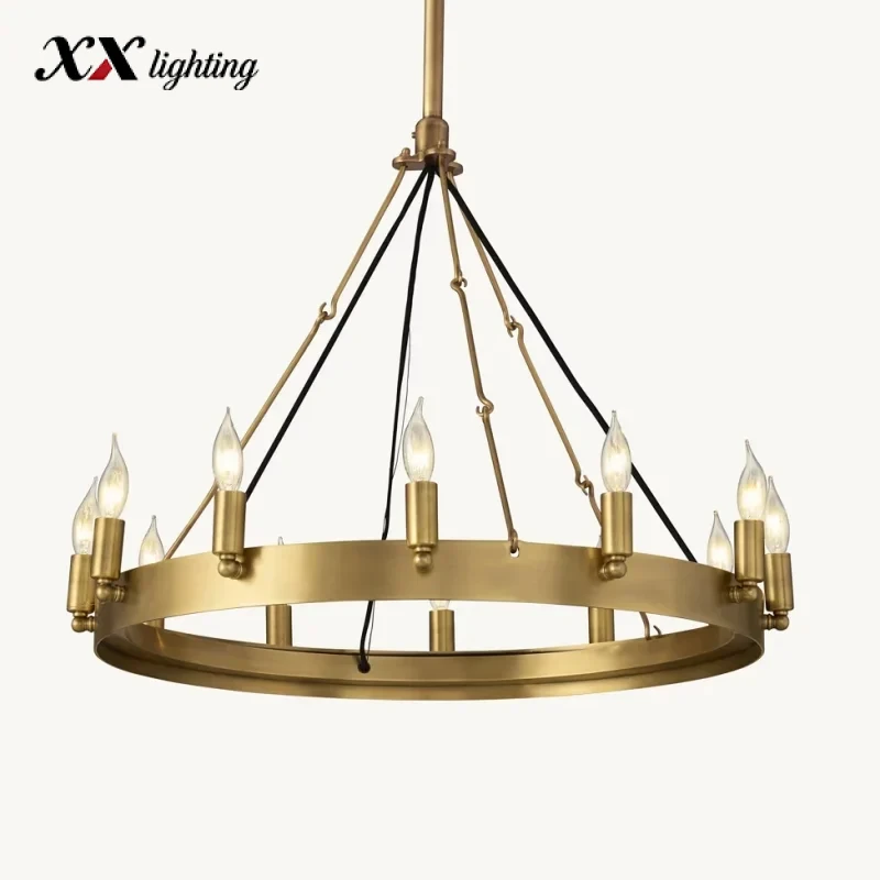 Camino Vintage Candelabra Round Chandelier
