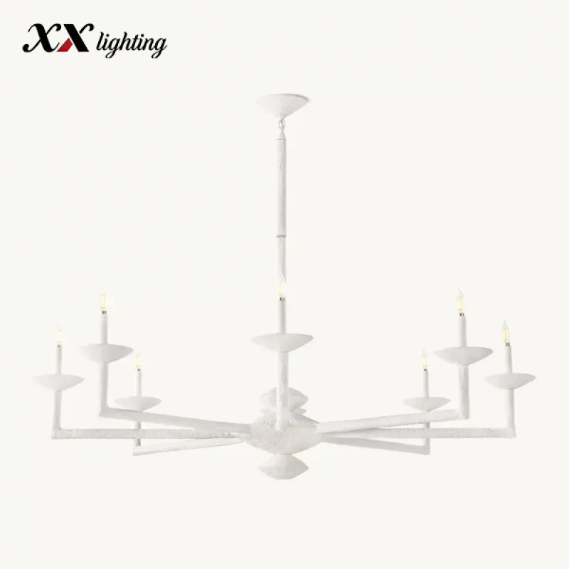 Pesaro Round Chandelier 36 inch - 48", White