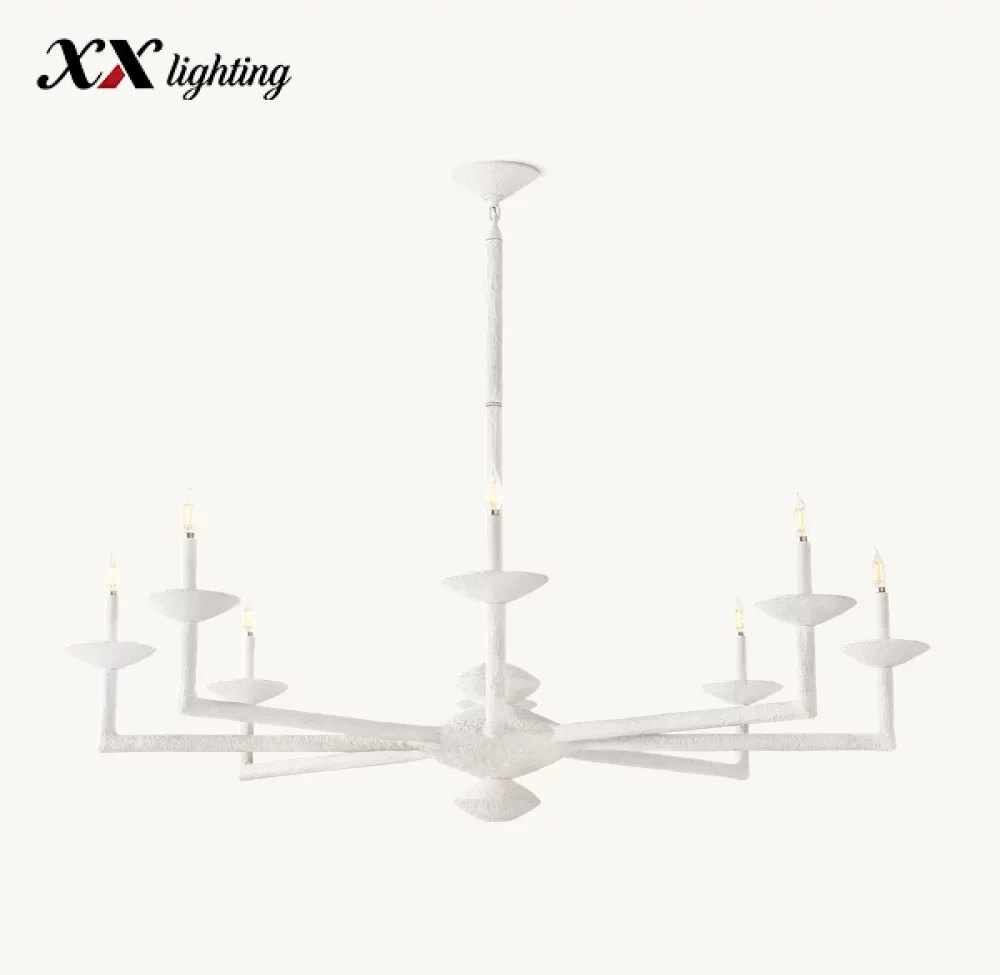 Pesaro Round Chandelier 36 inch - 48", White