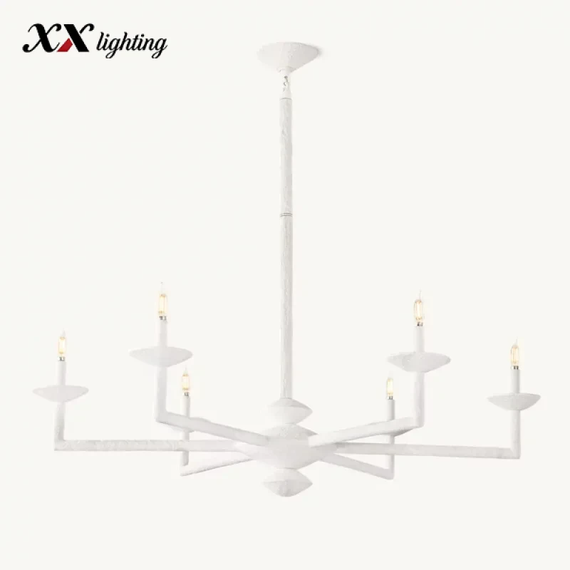 Pesaro Round Chandelier 36 inch - 48", White