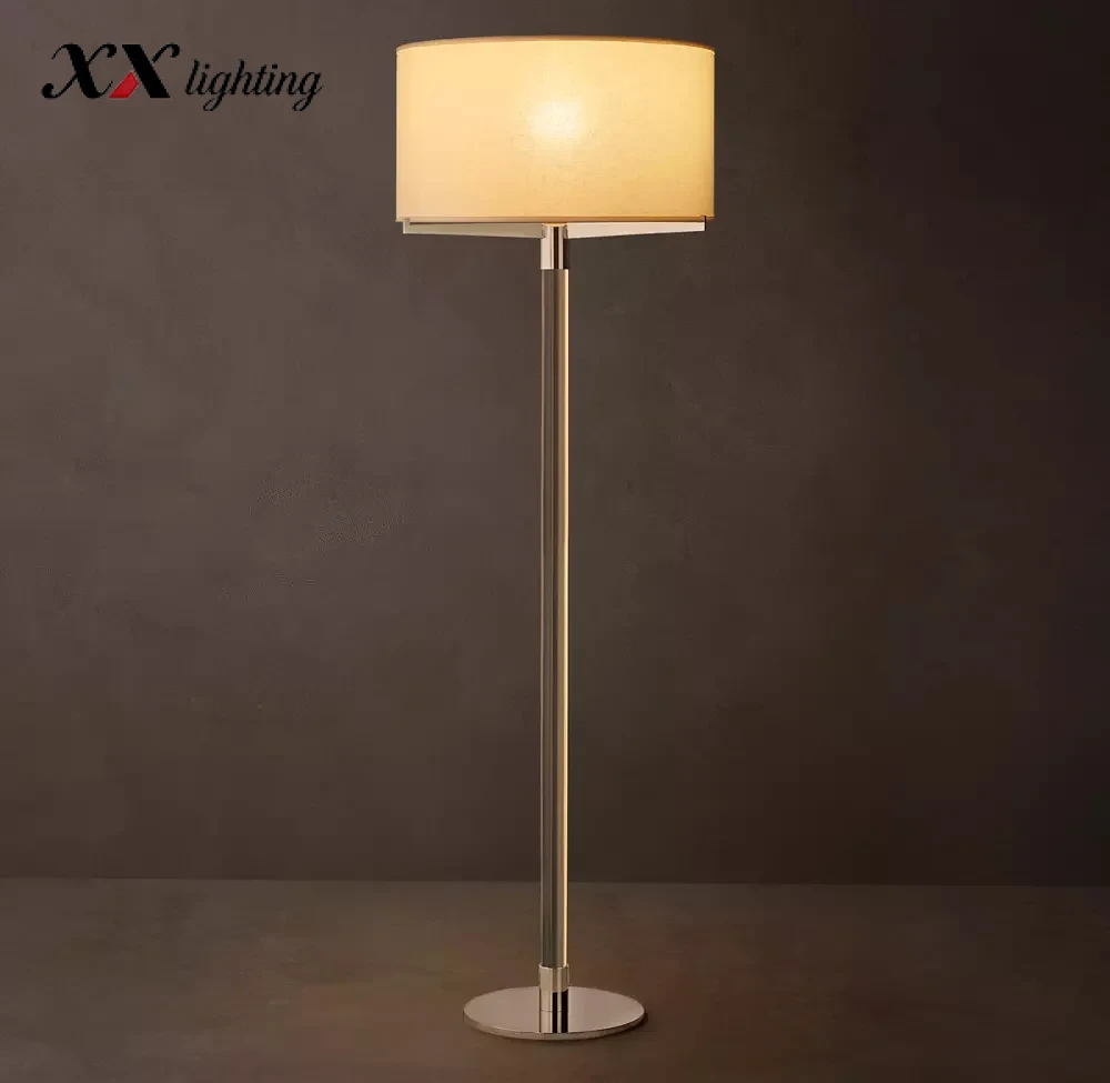 Truman Floor Lamp 24 inch - 24″, Polished Nickel