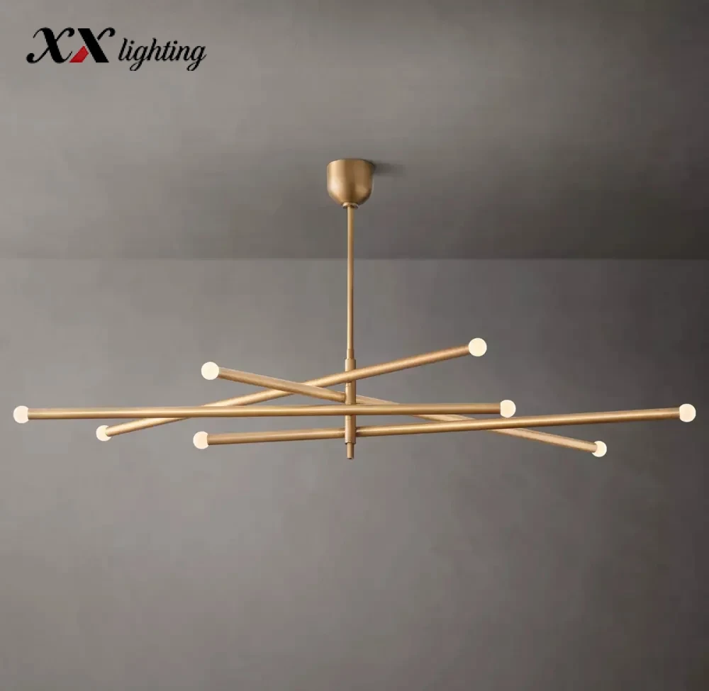 Rousseau 8-Light Mobile Orb Chandelier - 53″, Polished Nickel