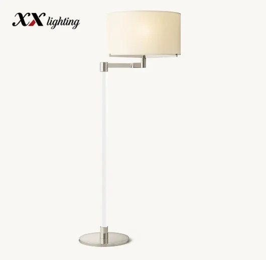 Truman Task Floor Lamp - 30½″, Polished Nickel