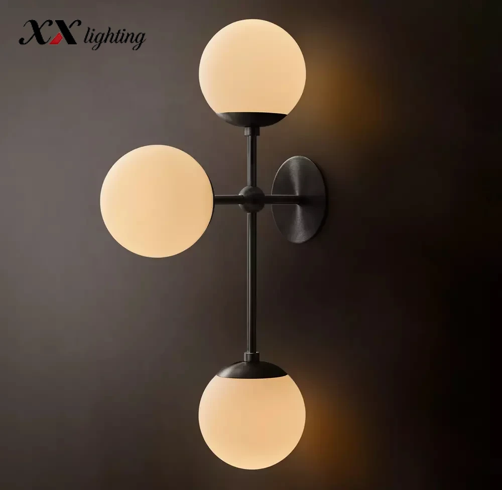 Cirque Triple Sconce 6 inch - 6″, Lacquered Burnished Brass