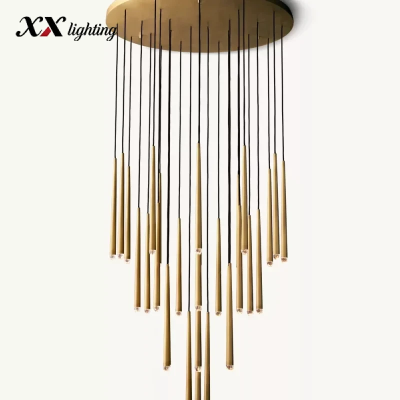 Aquitaine Round Chandelier 18 inch - 48", Polished Nickel
