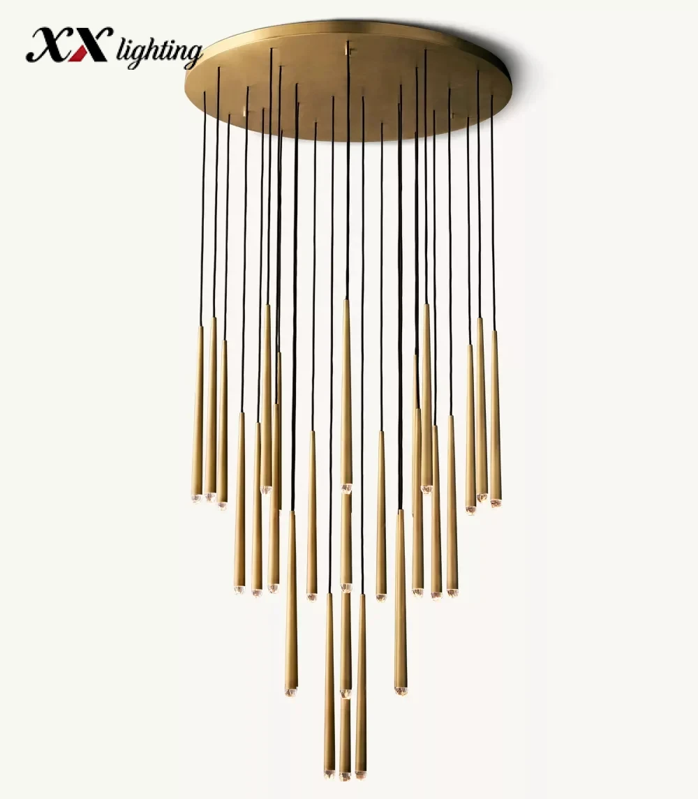 Aquitaine Round Chandelier 18 inch - 48", Polished Nickel